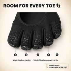 Classic FiveFingers Ballet Flats, Split Toe Design,Breathable Barefoot Comfort