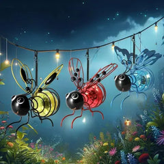 Outdoor Hanging Solar Bee Light - Perfect gift for plant lovers moms or literally anyone who smiles