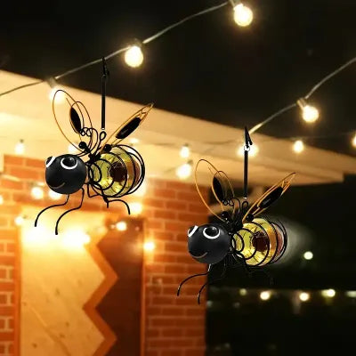 Outdoor Hanging Solar Bee Light - Perfect gift for plant lovers moms or literally anyone who smiles