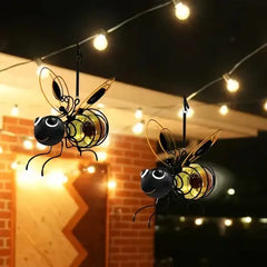 Outdoor Hanging Solar Bee Light - Perfect gift for plant lovers moms or literally anyone who smiles
