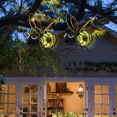 Outdoor Hanging Solar Bee Light - Perfect gift for plant lovers moms or literally anyone who smiles
